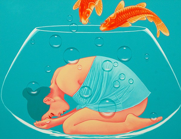 aquarium girl 水族女孩 100x130cm 2016 (2).jpg