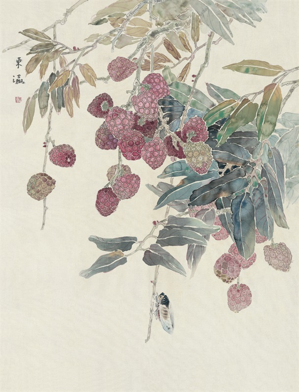 贵妃果 56cm×42cm 1991年 绢本设色.jpg